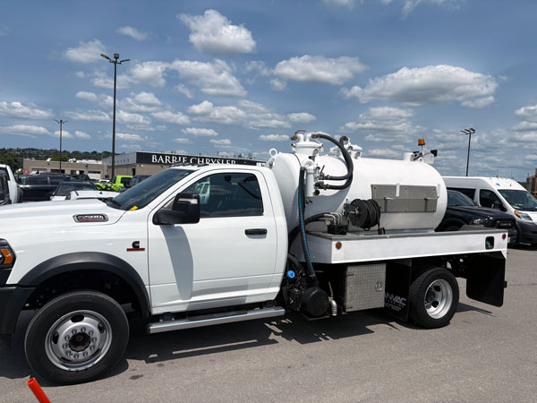 Thanks to Nature's Call with a rebuilt of their vacuum tank on a new Dodge chassis