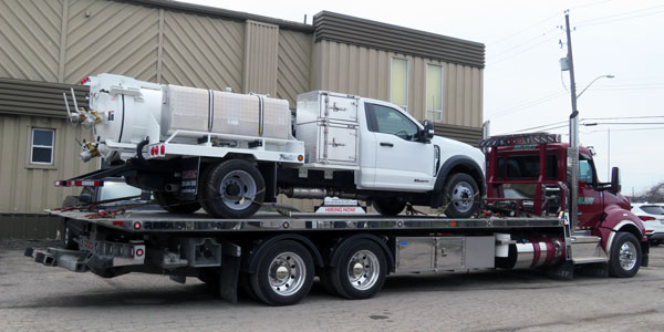 Thanks to Luc Lamoureux and Recubec Inc. in Montreal for their purchase of a New Ford F550 custom outfitted with a low profile vacuum module and special chassis air bag lowering kit.